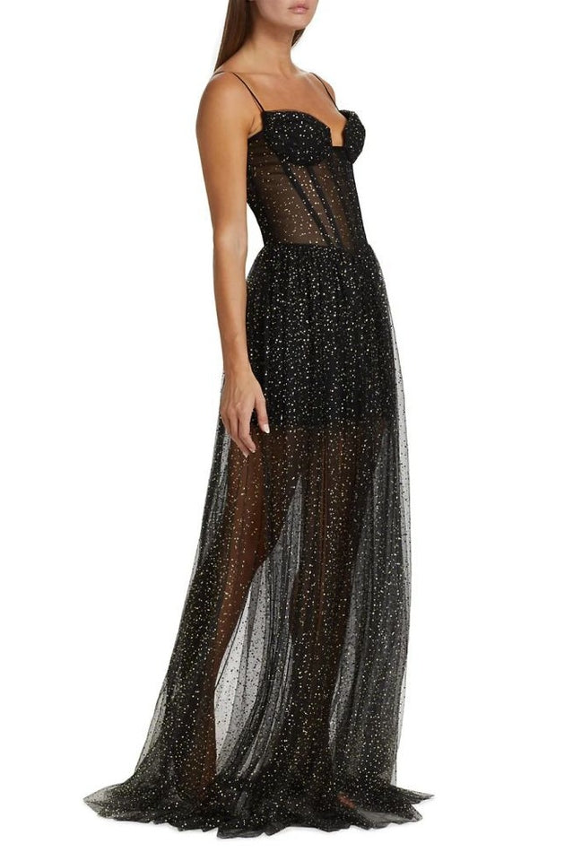 Crystal Embellished Corset Gown