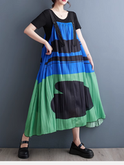 Timeless Style Loose Large Size Salopette Dress