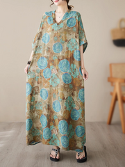 Sunflower Deligh Summer Kaftan Dress