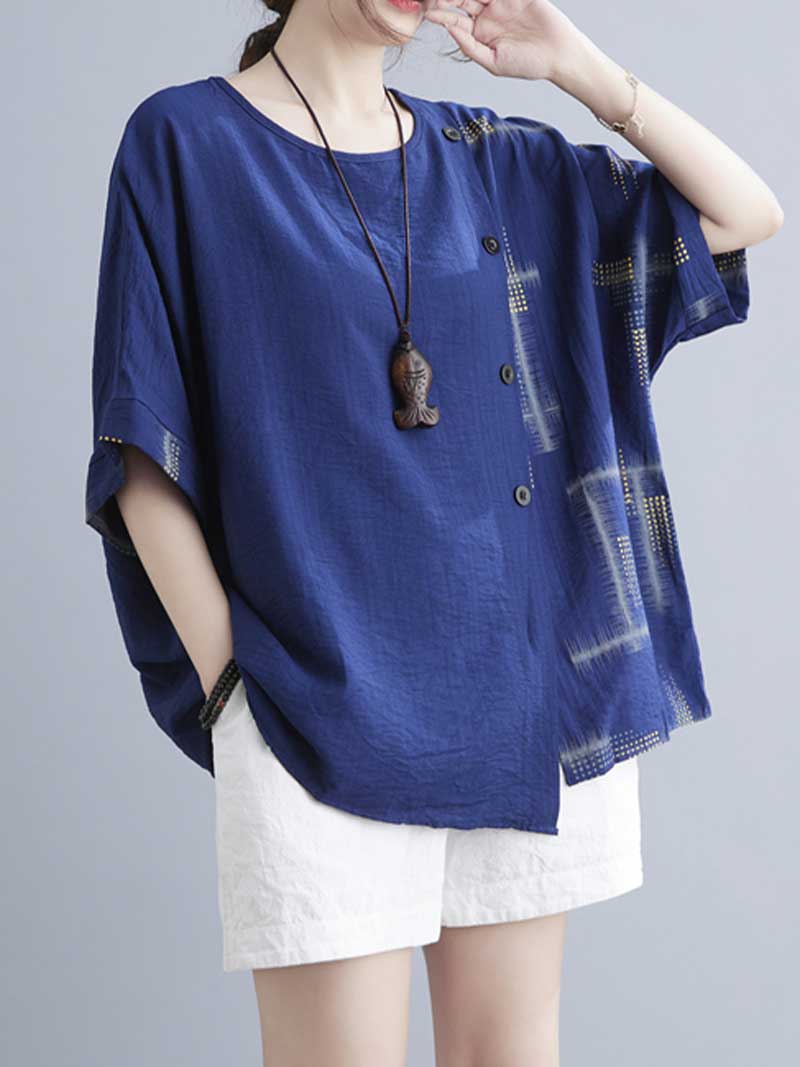 Day Will Come Buttons T-Shirt Casual Top