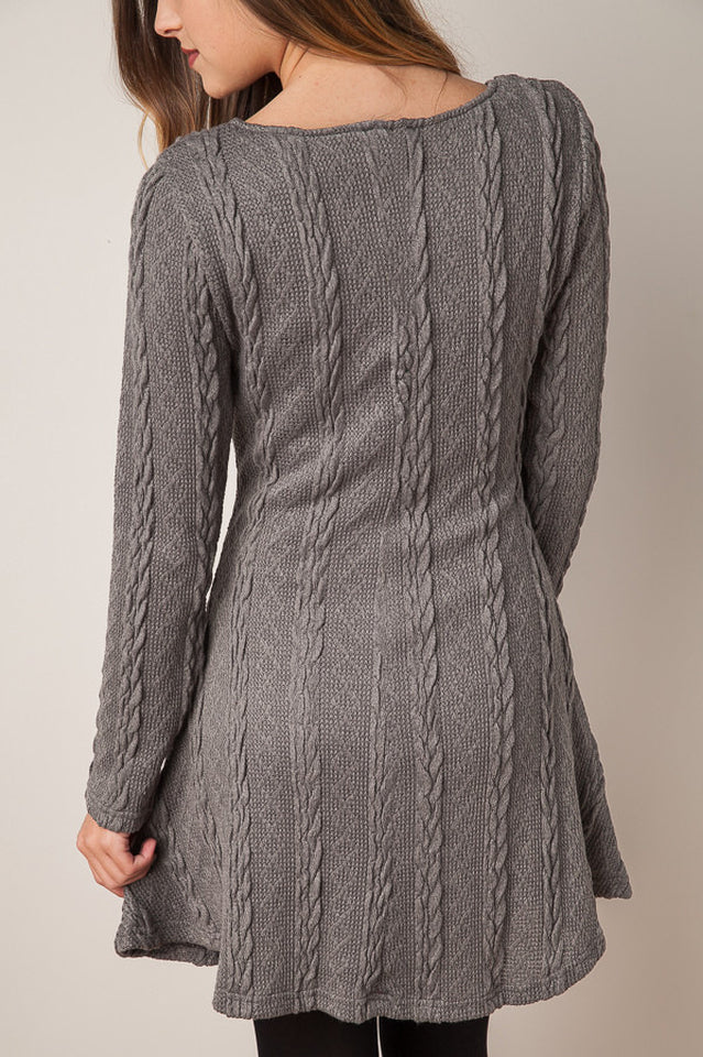 Plus Size Casual S-3XL Sweater Dress