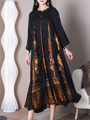 Schlichtes, aber elegantes, lockeres A-Linien-Kleid aus Seide