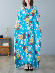 Caftan en coton, caftan long, robe pour futures mamans, couverture de plage, vêtements de nuit