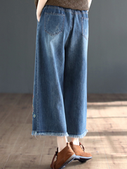 Pantalon taille élastique en denim The Lost Heart