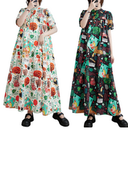 Everyone Love Short-Sleeved Maxi Dress