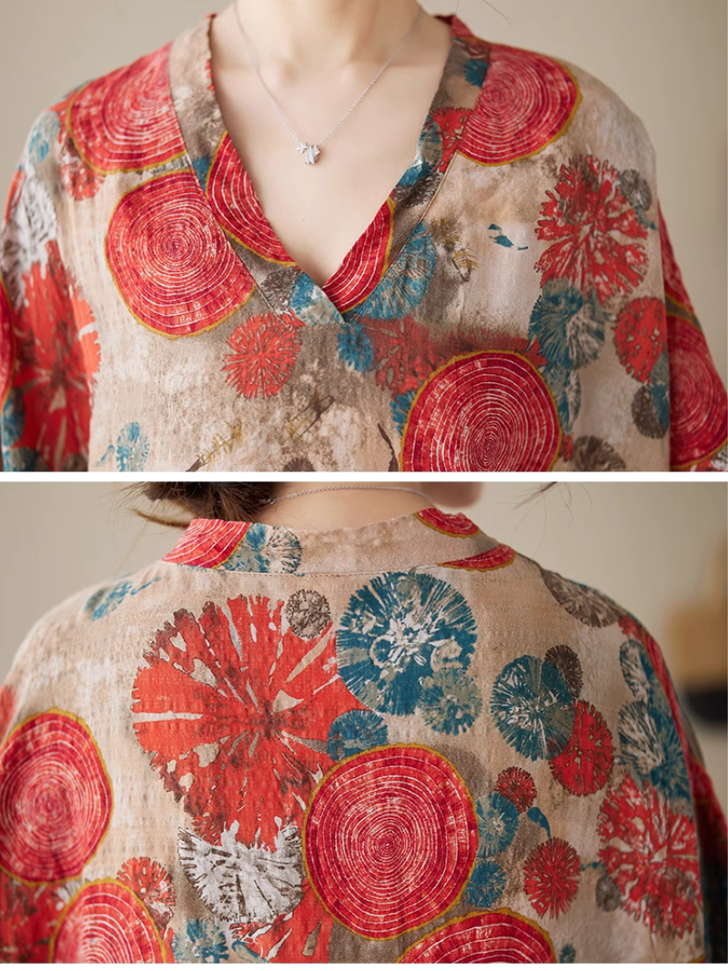 Sunflower Deligh Summer Kaftan Dress