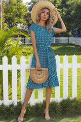 Elegant Polka Dot Boho Dress