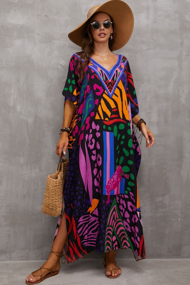 Batik-Überwurfkleid (19 Farben)