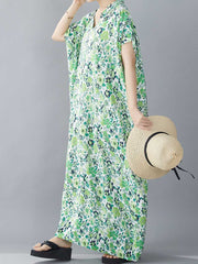 Music Of Love Floral Printed Kaftan Dress