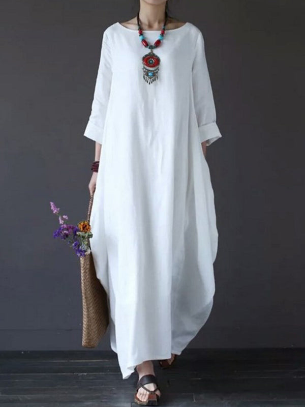 Robe longue style lanterne du sud Herminia