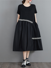 A-Linien-Kleid aus Baumwolle mit Rundhalsausschnitt „You're In My Heart“