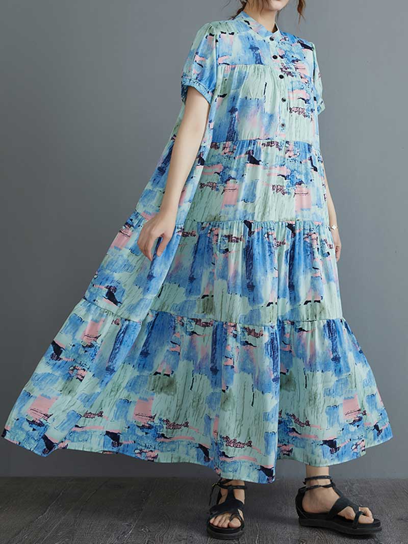 Highest Hopes Printed Smock Dress