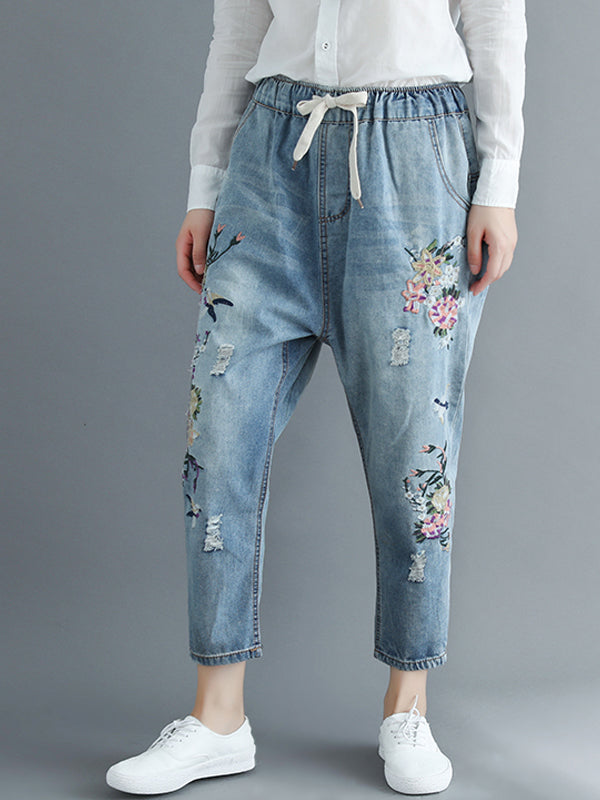 Comfy Floral Gun Pants