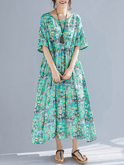 Green Light Smock Dress