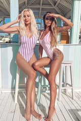 Stripe One Piece Swimsuit