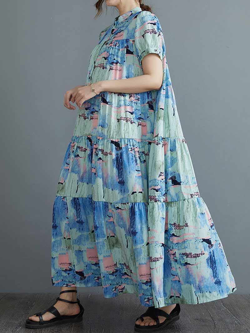 Highest Hopes Printed Smock Dress
