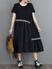 A-Linien-Kleid aus Baumwolle mit Rundhalsausschnitt „You're In My Heart“