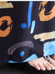 Lightweight Cover-Up V Neck Kaftan Dress