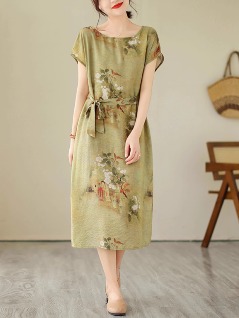 Flowy Lightweight Loose Midi Dress