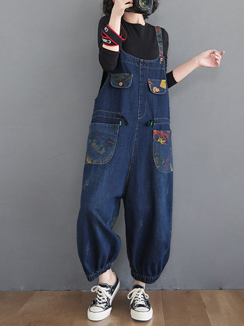 Thunder Of Desire Denim Overall Dungarees