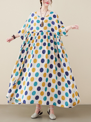 Weibliche sommer lose kurzarm große schaukel Kittel kleid