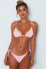 Triangel-Bikini-Set mit Stringträgern