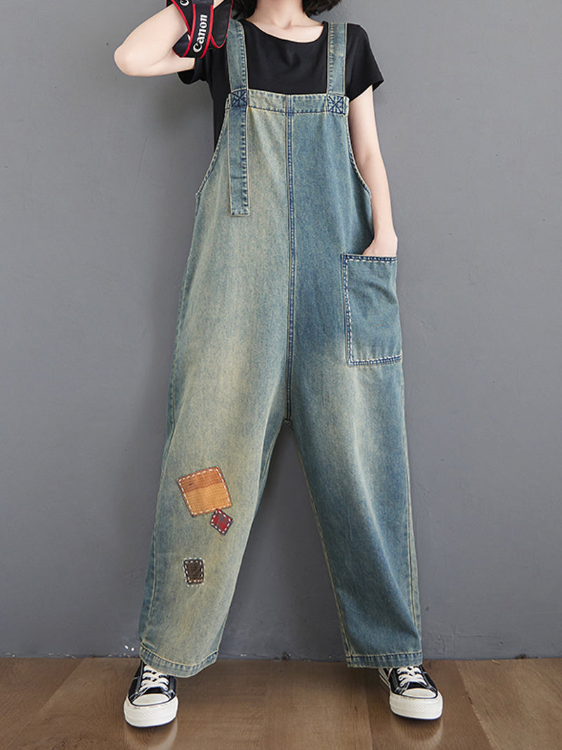 The Beauty Inside Patch Overall Dungaree