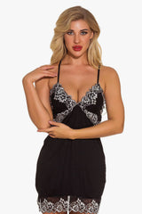 Lace Night Dress Lingerie Deep V Nightgown