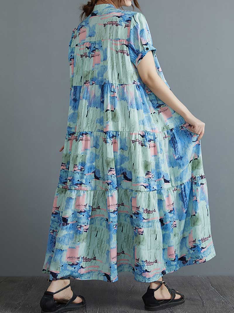 Highest Hopes Printed Smock Dress