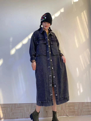 Eleganter, lässiger, lockerer Kaschmirmantel