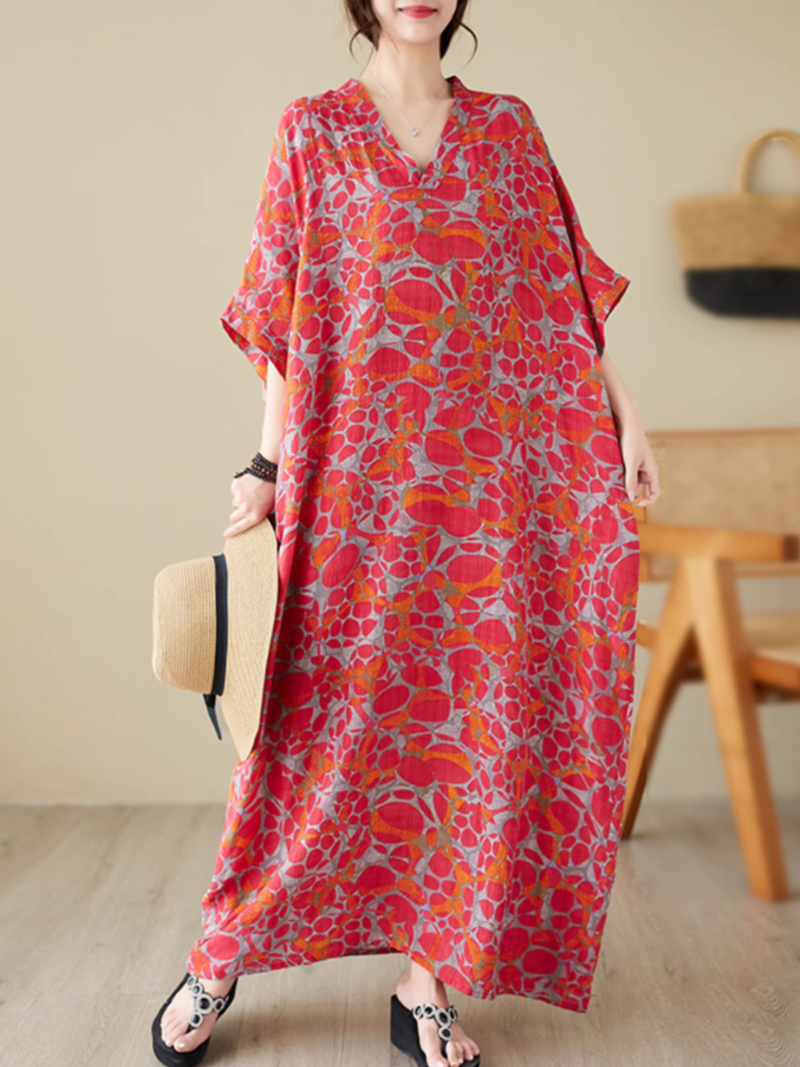 Strandüberzug Bequemes Kaftan-Kleid