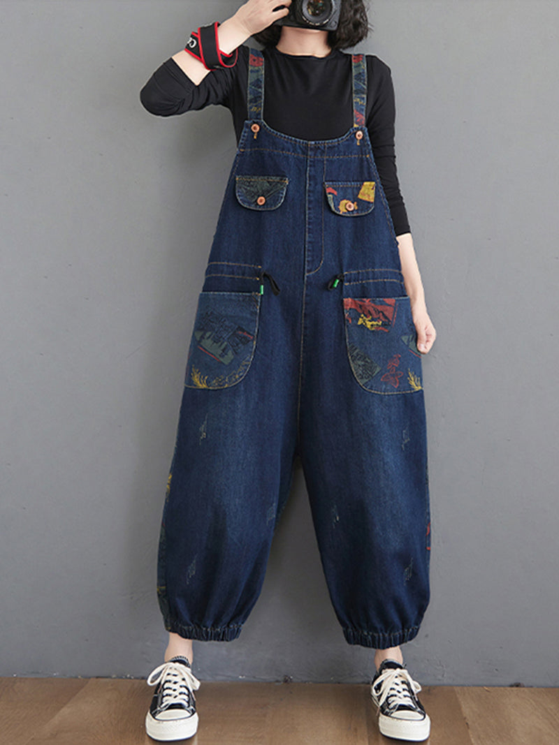 Thunder Of Desire Denim Overall Dungarees