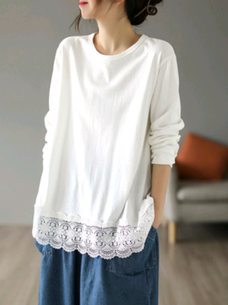 Daily Ritual Cotton Round Neck Top