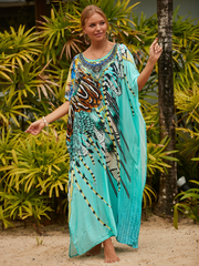 Give Me A Memory – Mehrfarbiges Kaftan-Kleid