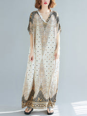 Rhombus Sprout Kaftan-Kleid