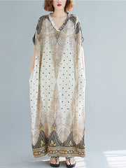 Rhombus Sprout Kaftan-Kleid