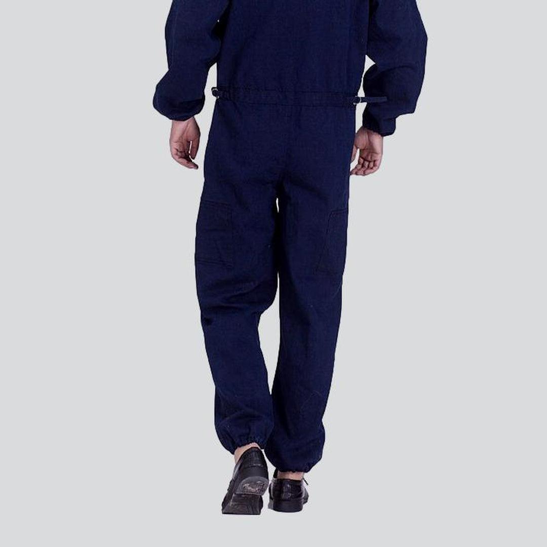 Workwear navy men's denim overall