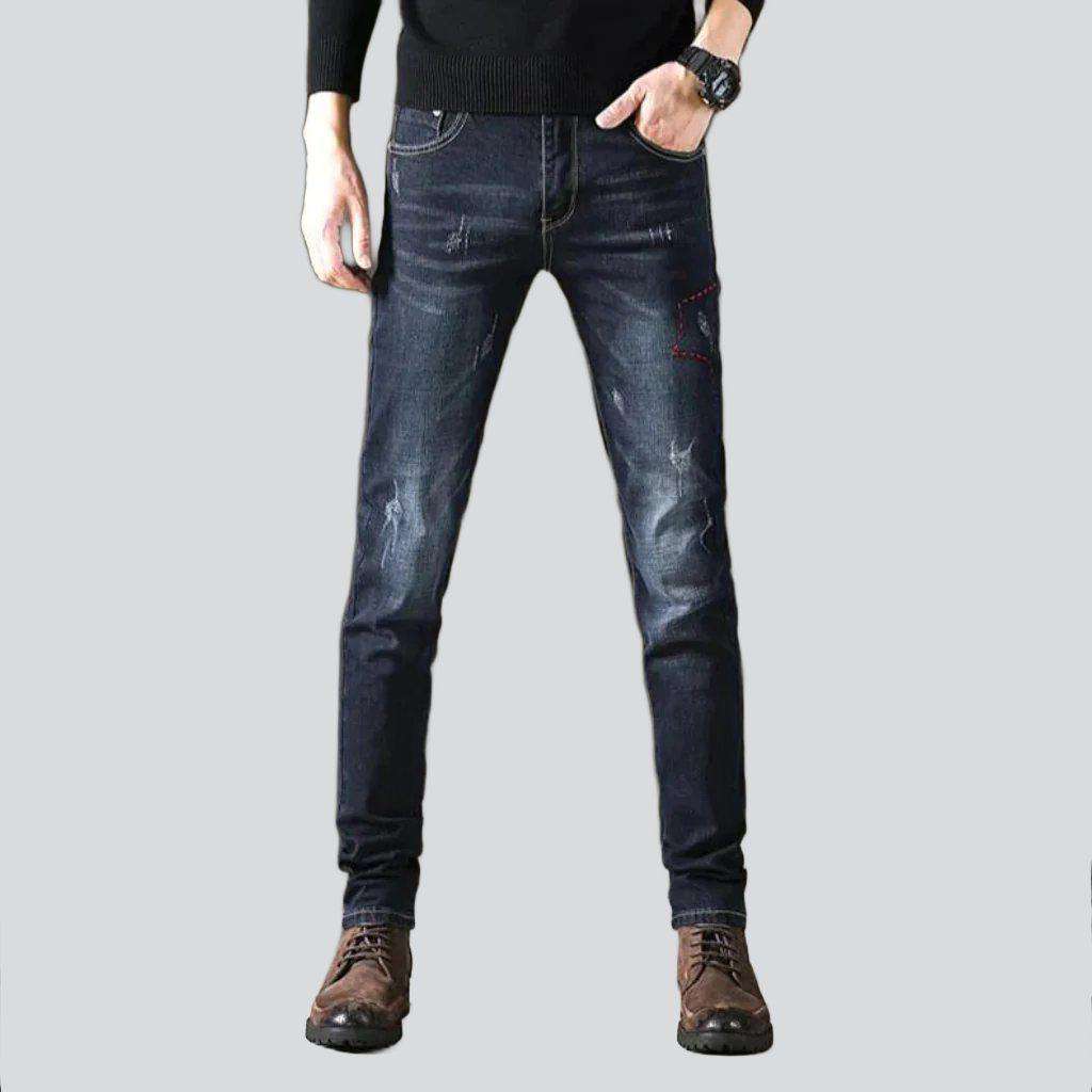 Skinny Jeans mit Whiskers für Herren