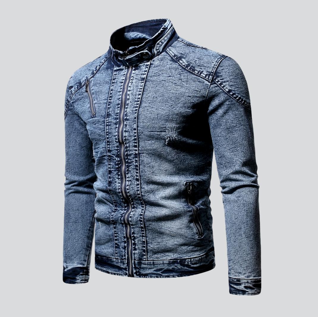 Winter-Moto-Jeansjacke für Herren