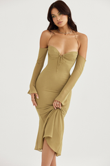 Naomi Halter Midi Dress