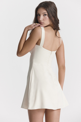 Cream White Mini Dress