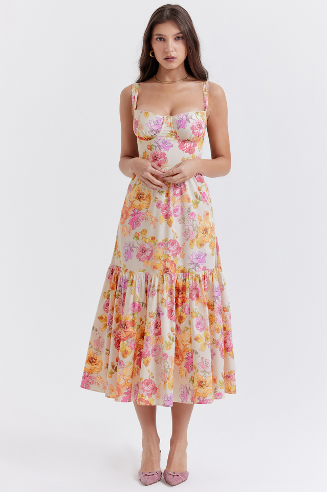 Elia Floral Midi Sundress