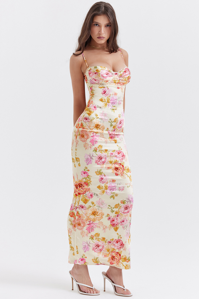 Josefina Ivory Floral Maxi Dress