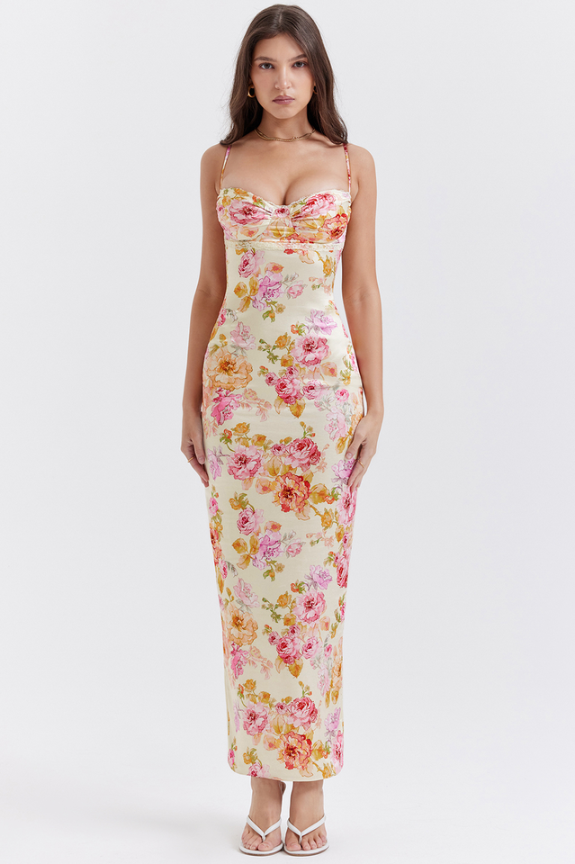 Josefina Ivory Floral Maxi Dress