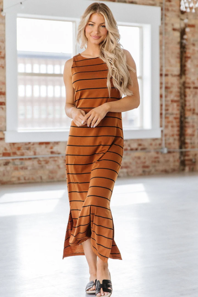 Gianna Striped Maxi Dress