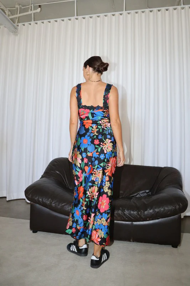 Miara Floral Sleeveless Maxi Dress