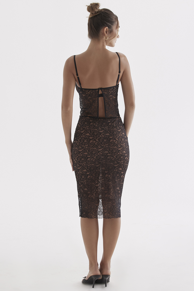 Jacinta Lace Camisole Top + Midi Skirt Set
