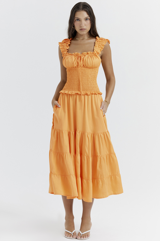 Phaedra Orange Sommerkleid