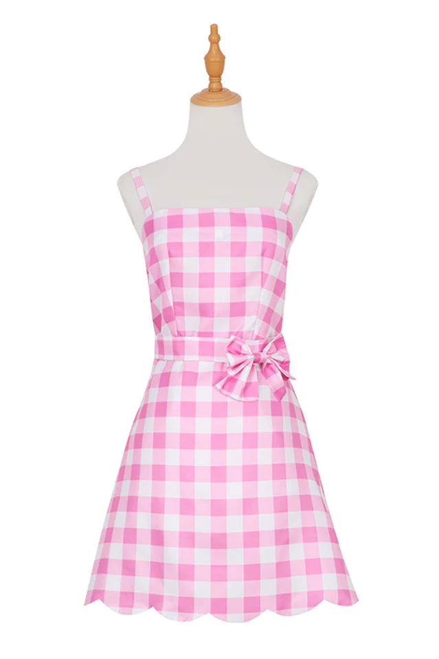 Robe à carreaux rose du film Barbie Margot