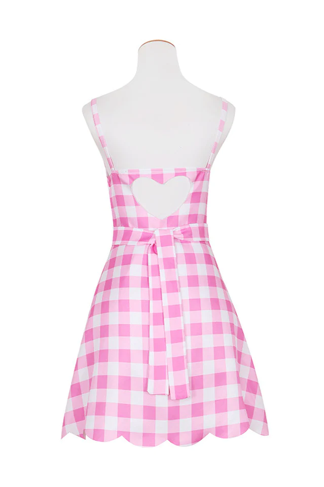 Robe à carreaux rose du film Barbie Margot